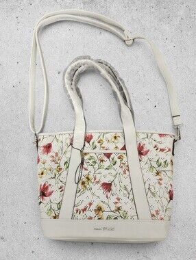 Max Studio Floral Tote Shoulder Crossbody Bag NWOT